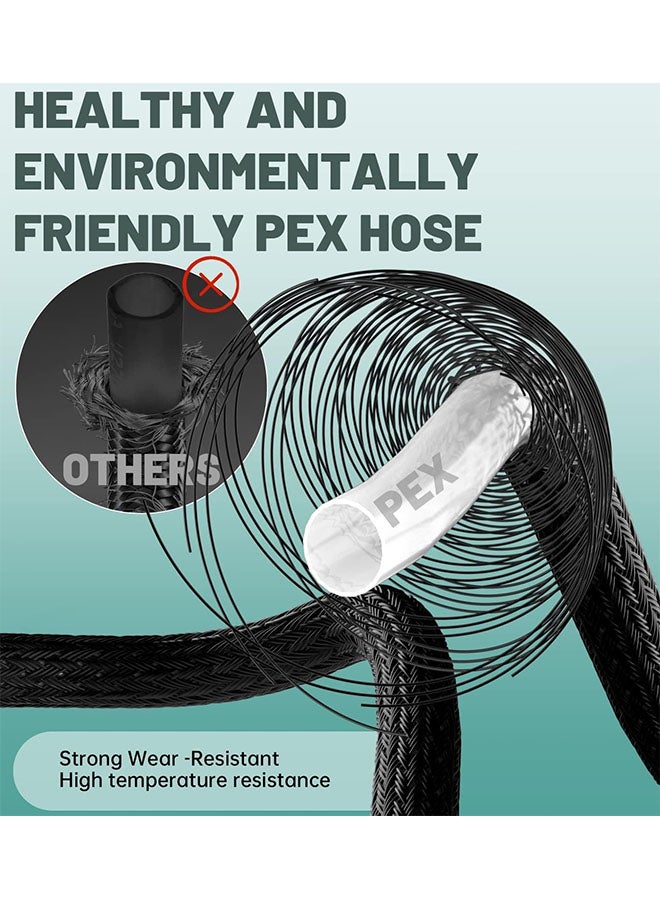 صنبور رشاش المطبخ، صنبور المطبخ ذو مقبض واحد بمقبض واحد مع وضعين للمياه ودوران 360 درجة للمياه الساخنة والباردة، من الفولاذ المقاوم للصدأ، صنبور من الفولاذ المقاوم للصدأ ذو قوس عالٍ، بخاخ سيليكون سهل التنظيف (أسود غير لامع)